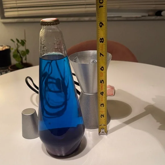 Silver and Blue Lava Lamp - Picture 6 of 9